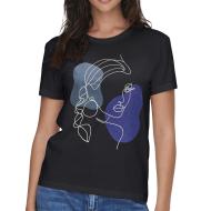 T-shirt Noir Femme JDY Life