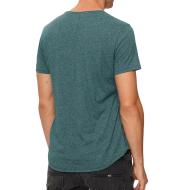 T-shirt Bleu/Vert Homme Tommy Hilfiger Slim Jaspe vue 2