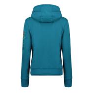 Sweat à Capuche Bleu Femme Geographical Norway Lady vue 2