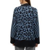 Pull Noir/Bleu Femme Vero Moda Mars vue 2