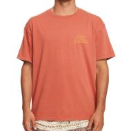 T-shirt Orange Homme Quiksilver Natural pas cher