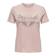 T-shirt Rose Femme Only Lima