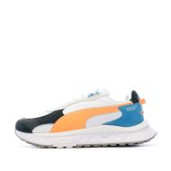 Baskets Blanc/Orange/Bleu Homme Puma Wild Rider Rollin pas cher