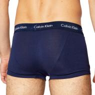 X3 Boxers Marine Homme Calvin Klein Low Rise Trunk vue 3