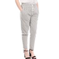 Pantalon à rayures Blanc/Gris Femme Teddy Smith Jogo pas cher