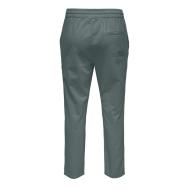 Pantalon Gris Homme ONLY & SONS Cot Lin vue 2