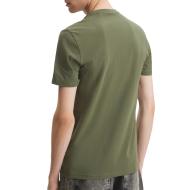 T-shirt Kaki Homme Guess Shaded vue 2