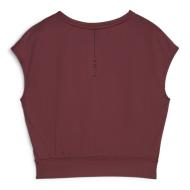 T-shirt Bordeaux Femme Puma Stud Yog vue 2