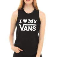 Débardeur Noir Femme Vans Love pas cher