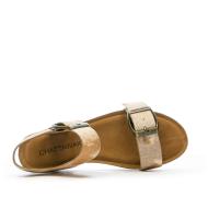 Sandales compensées Camel/Blanche Femme Chattawak MARIELLE vue 4