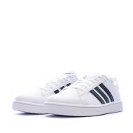 Baskets blanches junior Adidas Grand Court vue 6