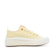 Baskets Basses Jaune Femme Refresh Lona vue 2