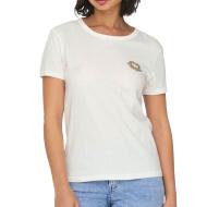 T-shirt Écru Femme JDY Chest