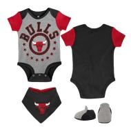 Ensemble 1 pièce avec bavoir Noir/Rouge Garçon Bébé NBA Chicago Bulls pas cher