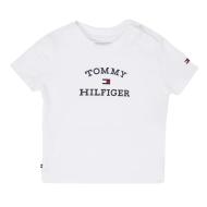 T-shirt Blanc Garçon Bébé Tommy Hilfiger KN0KN01805 pas cher