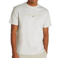 T-shirt Blanc Chiné Homme Tommy Hilfiger Gold Linear