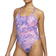 Maillot de bain 1 pièce Violet Femme Nike Spiderback pas cher