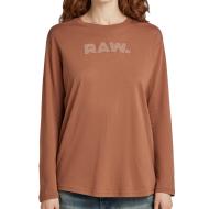 T-shirt Marron Femme Lash G-Star Raw D22036 pas cher