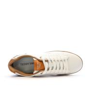 Baskets Blanches/Camel Homme Teddy Smith White Pu vue 4