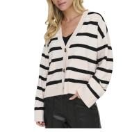 Gilet Blanc/Noir Femme Only Lama pas cher