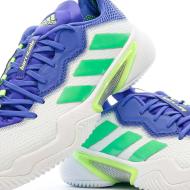 Chaussures de tennis Blanc/Bleu Homme Adidas Barricade vue 7