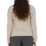 Pull Beige Foncé Femme JDY Silja vue 2