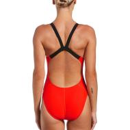 Maillot de bain 1 piece Rouge Fille Nike Fastback vue 2