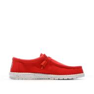 Chaussures Rouge Homme Hey Dude Wally Slub Canvas vue 2