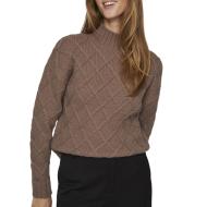 Pull Marron Femme Vila Vituli