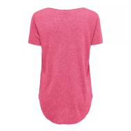 T-Shirt Rose Foncé Femme JDY Linette vue 2