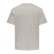 T-shirt Beige Homme Only & Sons Onsbale vue 2