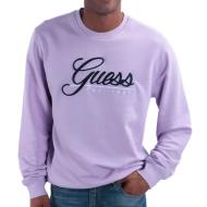 Sweat Violet Homme Guess Beau pas cher