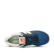 Baskets Bleu Homme New Balance 574 vue 4