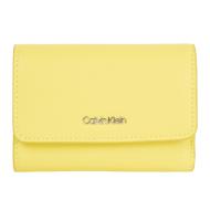 Portefeuille Jaune Calvin Klein Jeans Trifold pas cher