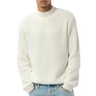 Pull en Maille Blanc Homme Teddy Smith Peduardo pas cher