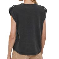 T-shirt Noir Femme Pepe Jeans Coco vue 2