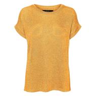 T-Shirt Jaune Foncé Femme Vero Moda Brianna