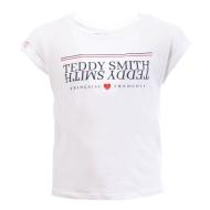 T-shirt Blanc Fille Teddy Smith Trobali