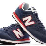 Baskets Marine/Rouge/Blanc Homme New Balance 500 vue 7