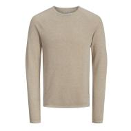 Pull Beige Homme Jack & Jones Knit Crew