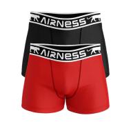 X2 Boxers Noir/Rouge Garçon Airness Airness 3/57/129 pas cher