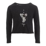 T-shirt Manches longues Noir Fille Teddy Smith Toipie pas cher