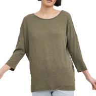 T-Shirt Kaki Femme Vero Moda Carla pas cher