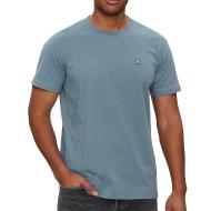 T-shirt Bleu Clair Homme Calvin Klein Jeans  Embro Badge pas cher