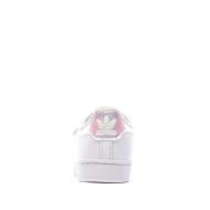 Baskets Blanches Fille Adidas Superstar Cf C vue 3