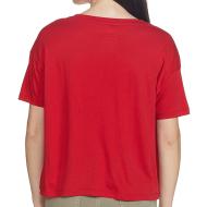 T-shirt Rouge Femme New Balance Athletics Stadium vue 2