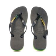 Tongs Noir Homme Havaianas Brasil Layers vue 3