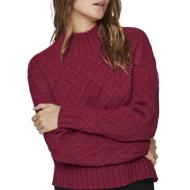 Pull Rouge Femme Vila Vituli