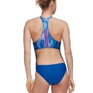 Maillot de bain 1 Piece Bleu Femme Adidas Melting Salt vue 2