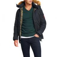 Parka Noir Homme Teddy Smith ALM vue 2